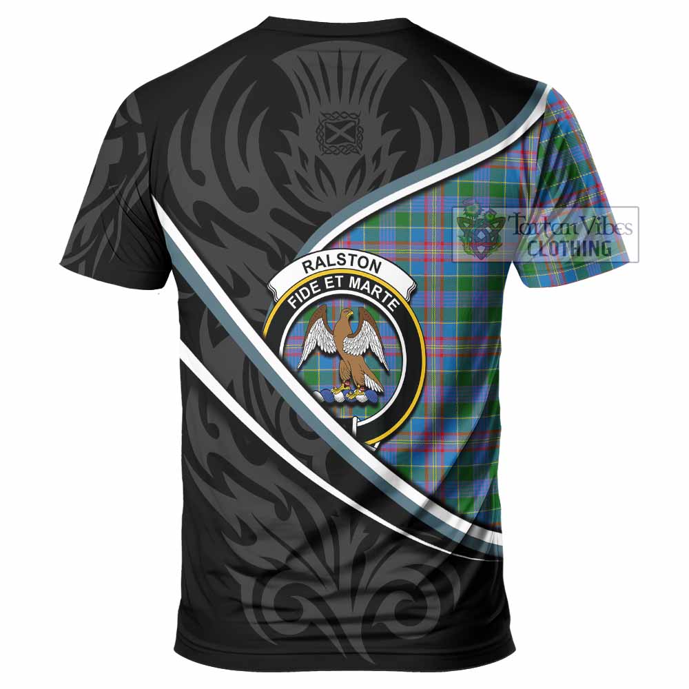 Ralston Tartan Family Crest T-shirt Celtic Scottish Thistle Floral - Tartan Vibes Clothing