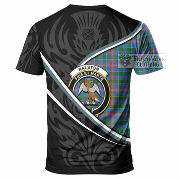 Ralston Tartan Family Crest T-shirt Celtic Scottish Thistle Floral - Tartan Vibes Clothing