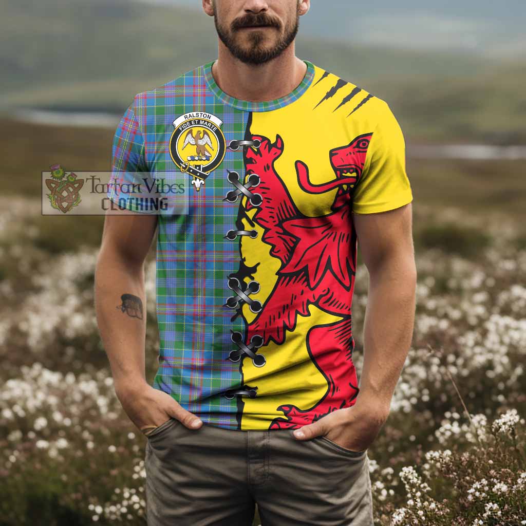 Ralston Tartan Family Crest T-shirt Lion Rampant Honor - Tartan Vibes Clothing