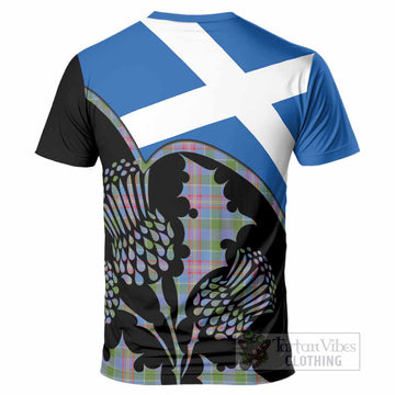 Ralston Tartan Family Crest T-Shirt Scotland Thistle Floral Flag Style