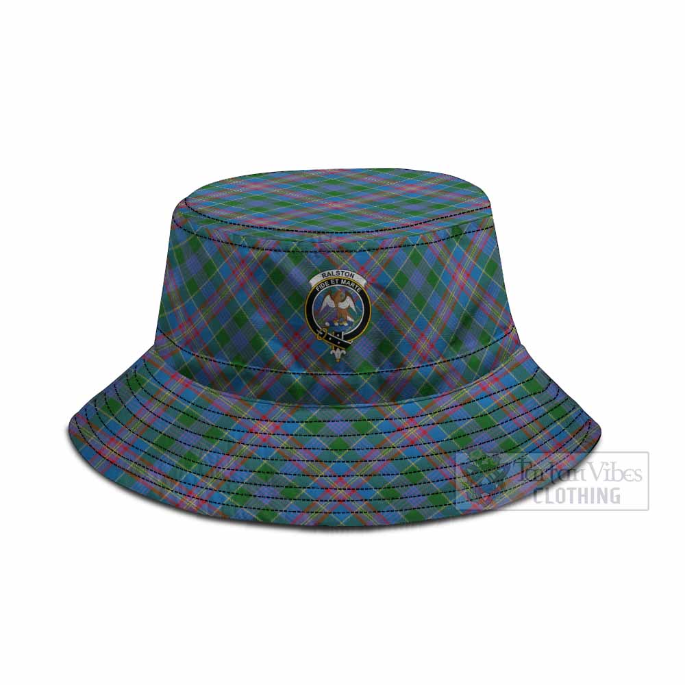Ralston Tartan Fishing Hat with Family Crest