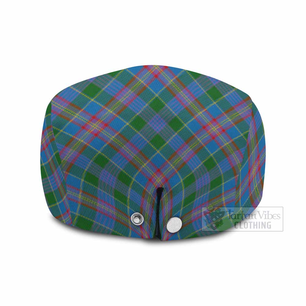 Ralston Tartan Flat Cap, Jeff Cap Cross Style with Family Crest - Tartan Vibes Clothing