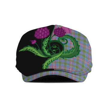 Ralston Tartan Flat Cap, Jeff Cap Traditional Scottish Thistle