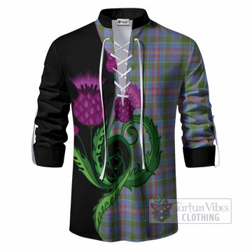 Ralston Tartan Ghillie Shirt Traditional Scottish Thistle