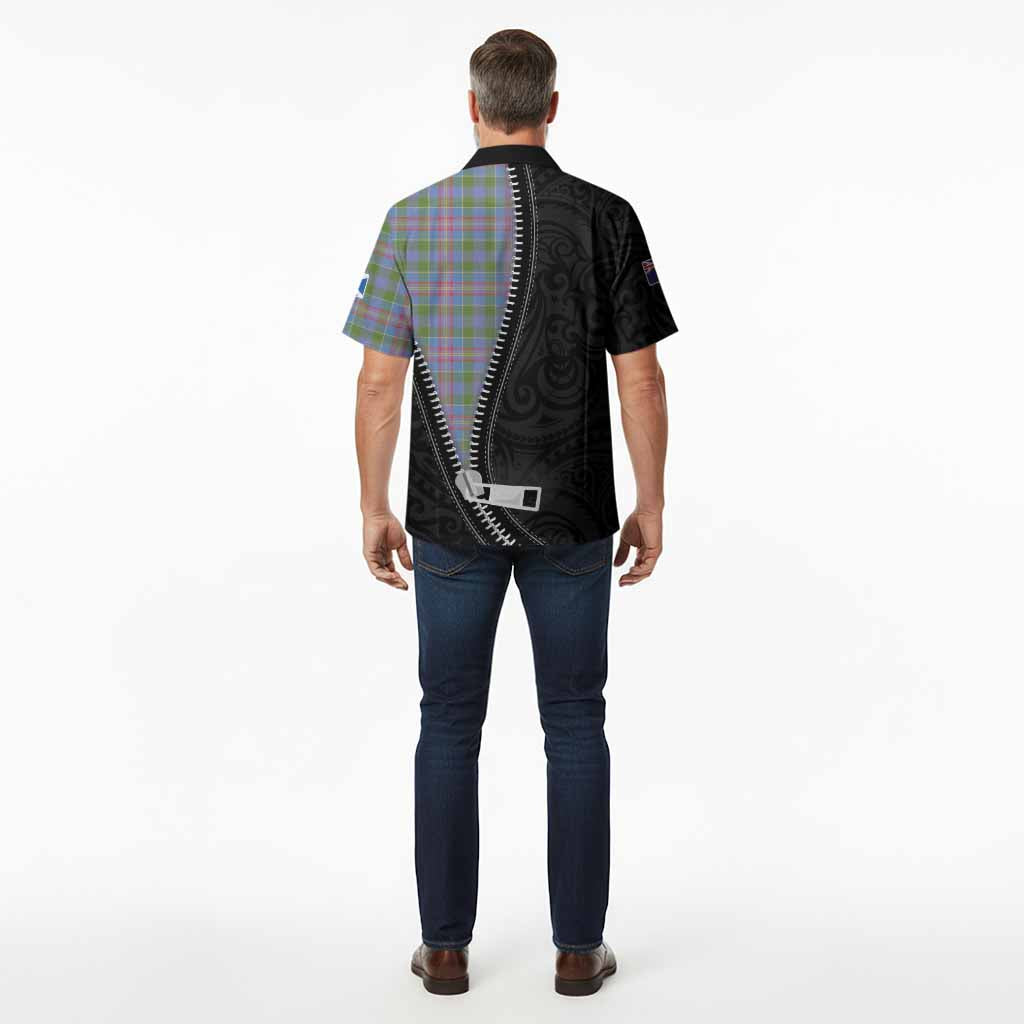 Ralston Tartan Hawaiian Shirt New Zealand Pattern Unique Zipper Stylized