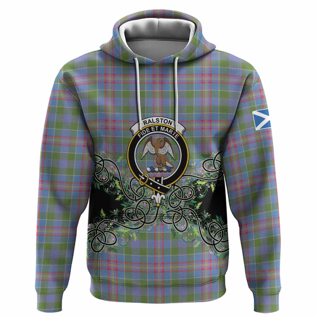 Ralston Tartan Hoodie Thistle Scottish Spirit