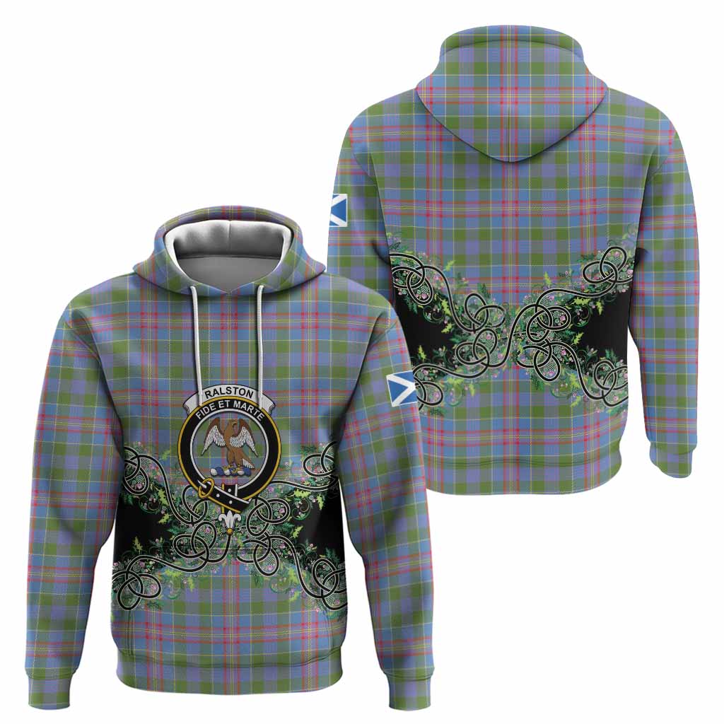 Ralston Tartan Hoodie Thistle Scottish Spirit