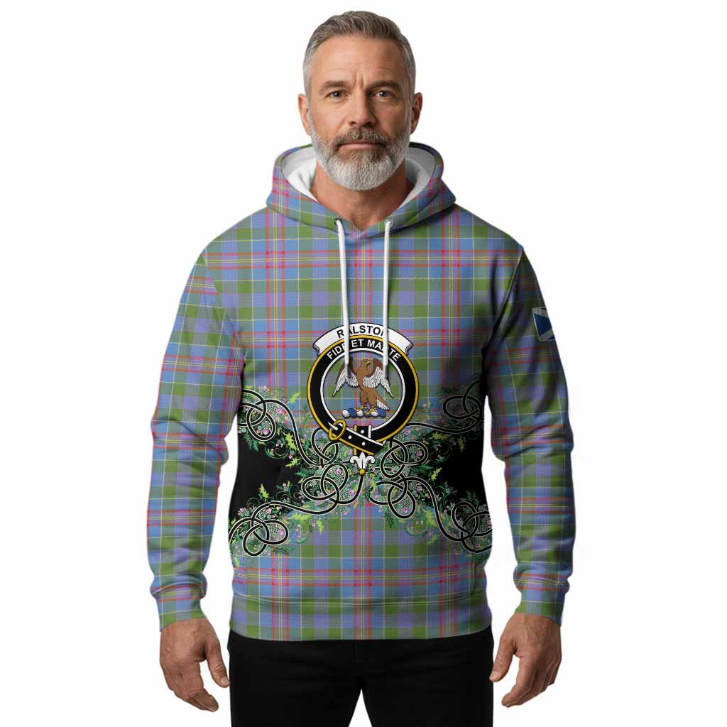 Ralston Tartan Hoodie Thistle Scottish Spirit