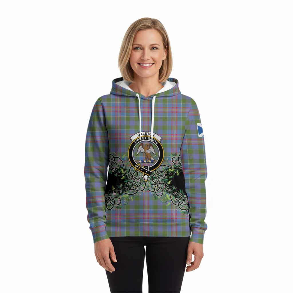 Ralston Tartan Hoodie Thistle Scottish Spirit