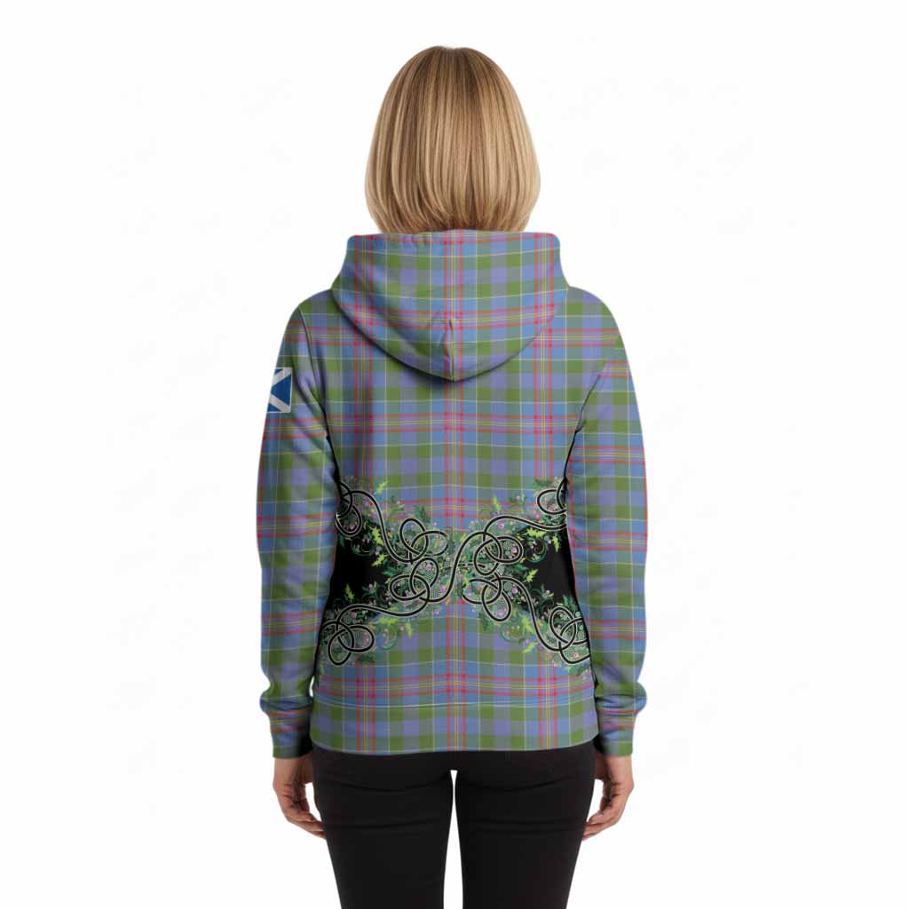 Ralston Tartan Hoodie Thistle Scottish Spirit