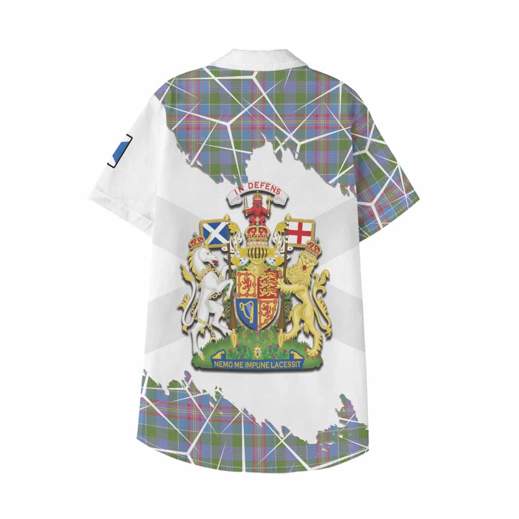 Ralston Tartan Kid Hawaiian Shirt with Family Crest and Lion Rampant Grunge Style