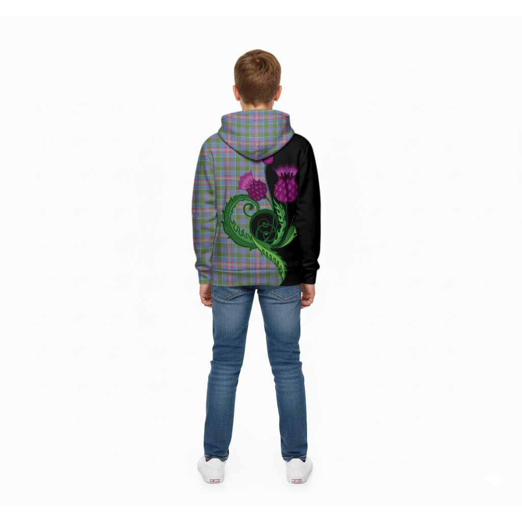 Ralston Tartan Kid Hoodie Traditional Scottish Thistle