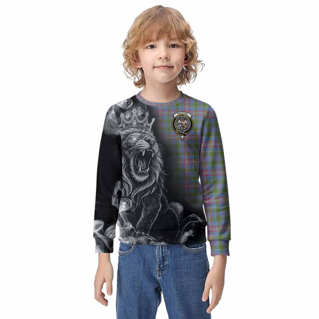 Ralston Tartan Kid Knitted Sweatshirt Roaring Lion Heritage