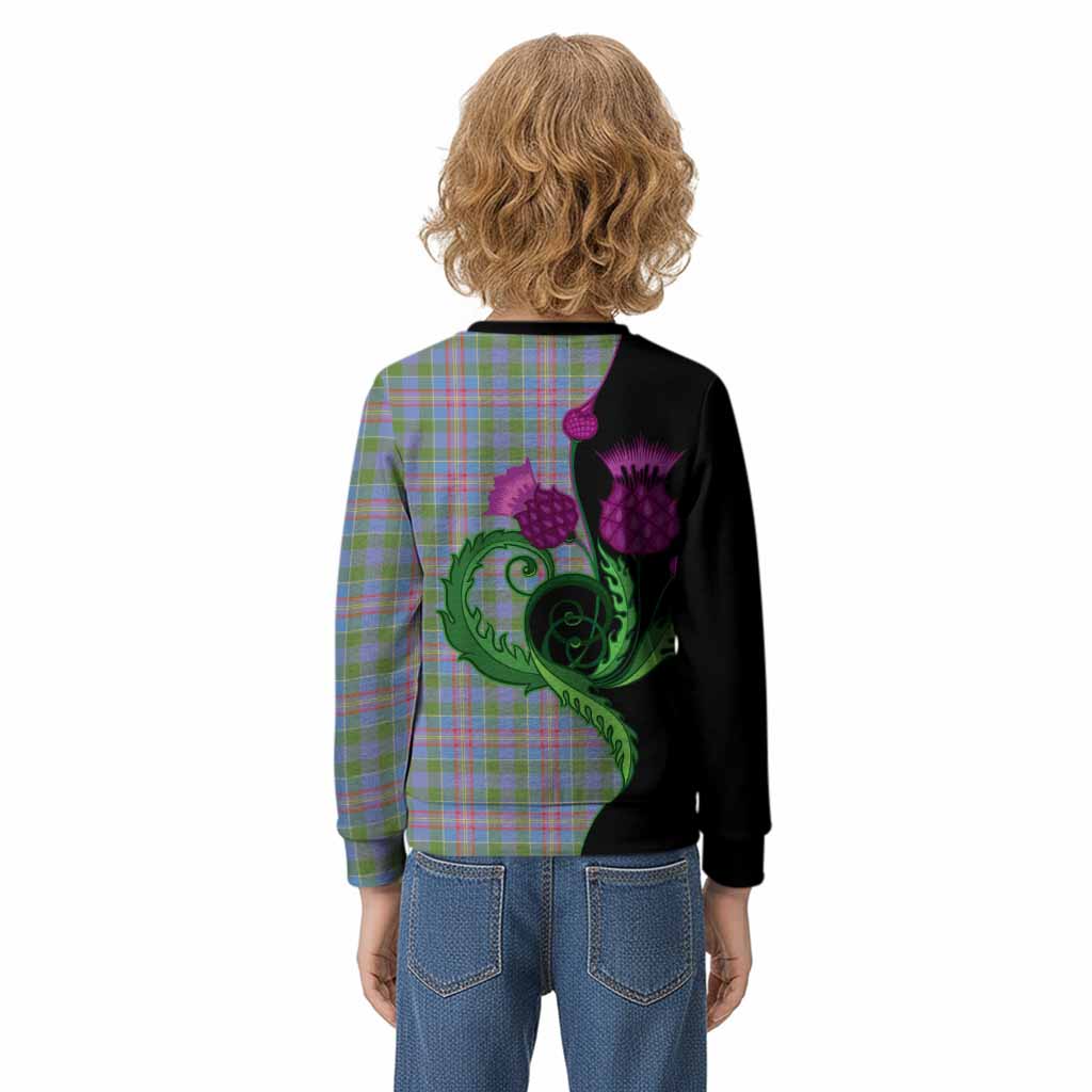 Ralston Tartan Kid Knitted Sweatshirt Traditional Scottish Thistle