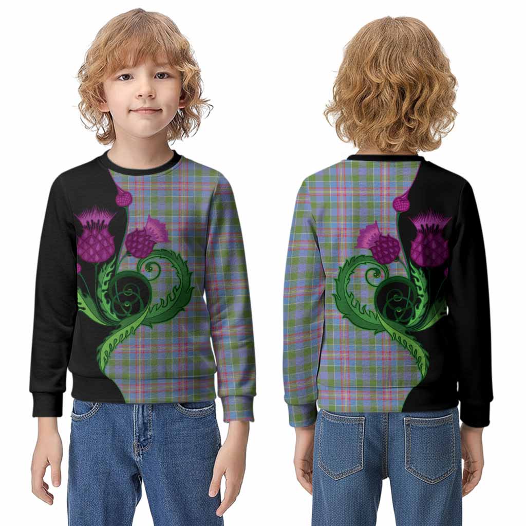 Ralston Tartan Kid Knitted Sweatshirt Traditional Scottish Thistle