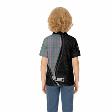 Ralston Tartan Kid Polo Shirt New Zealand Pattern Unique Zipper Stylized