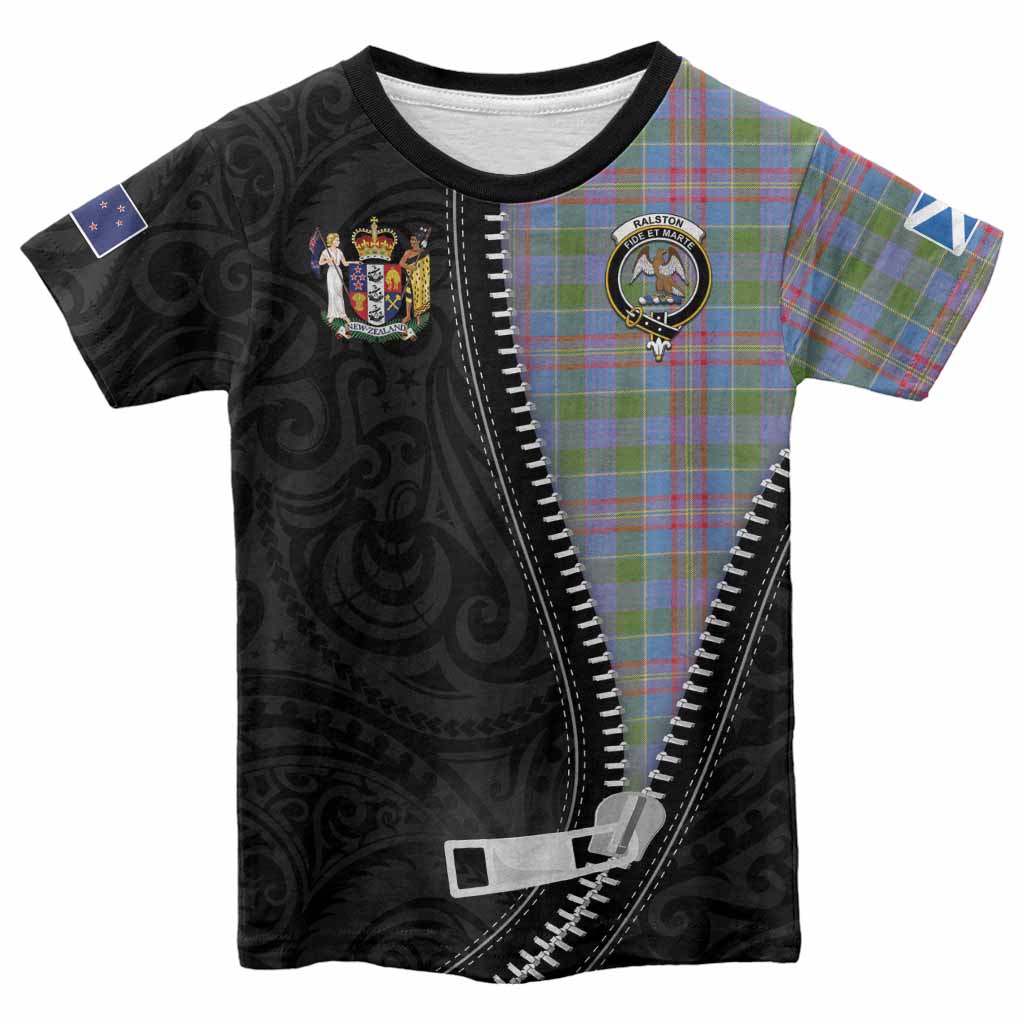 Ralston Tartan Kid T-shirt New Zealand Pattern Unique Zipper Stylized