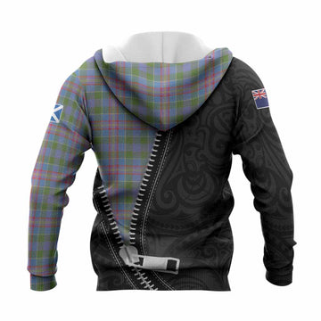 Ralston Tartan Knitted Hoodie New Zealand Pattern Unique Zipper Stylized