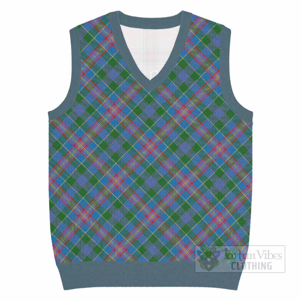 Ralston Tartan  Knitted V-Neck Vest Cross Style