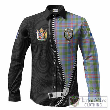 Ralston Tartan Long Sleeve Button Shirts New Zealand Pattern Unique Zipper Stylized