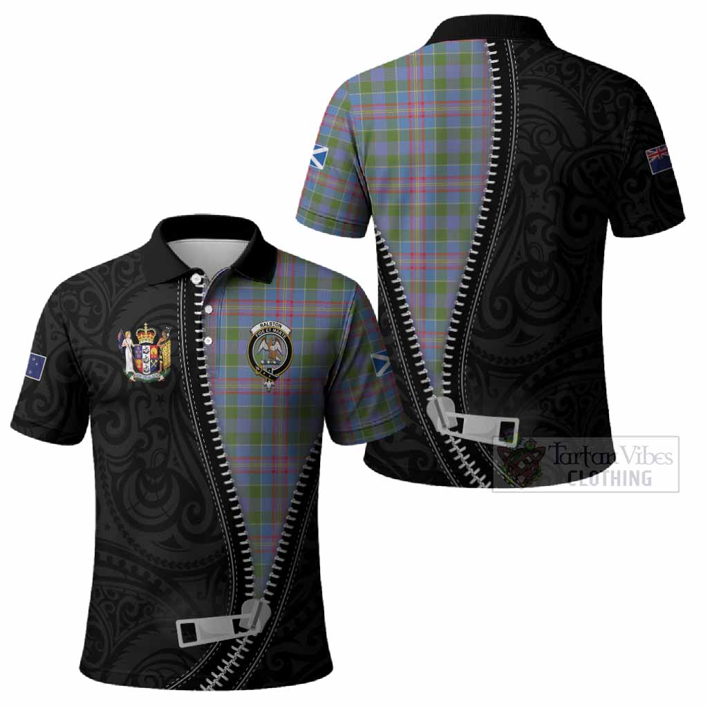 Ralston Tartan Polo Shirt New Zealand Pattern Unique Zipper Stylized
