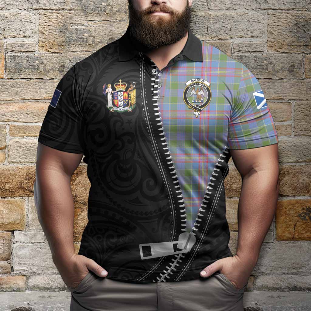 Ralston Tartan Polo Shirt New Zealand Pattern Unique Zipper Stylized