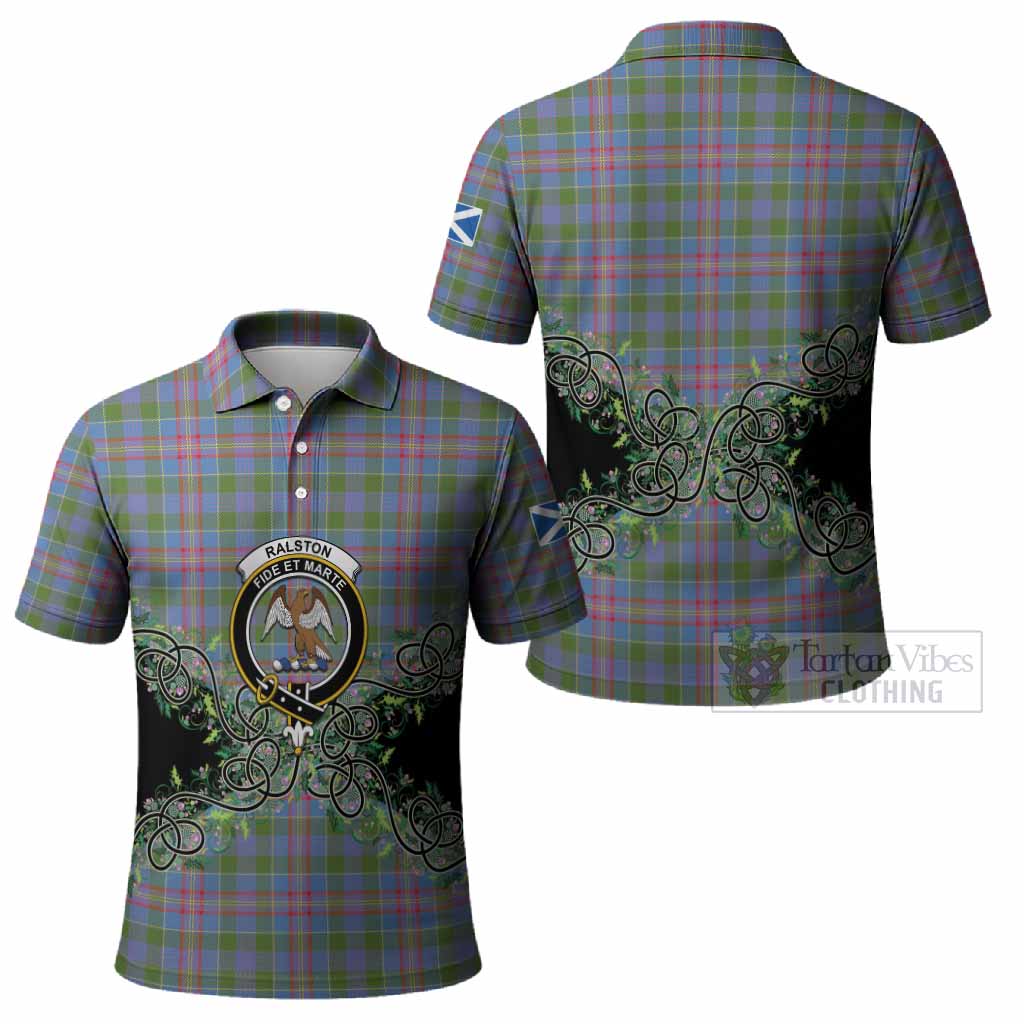 Ralston Tartan Polo Shirt Thistle Scottish Spirit