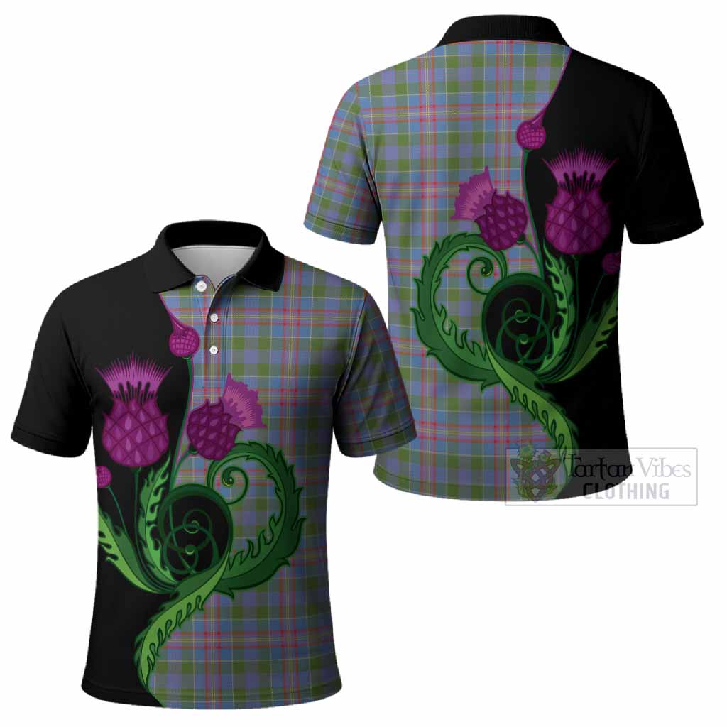 Ralston Tartan Polo Shirt Traditional Scottish Thistle