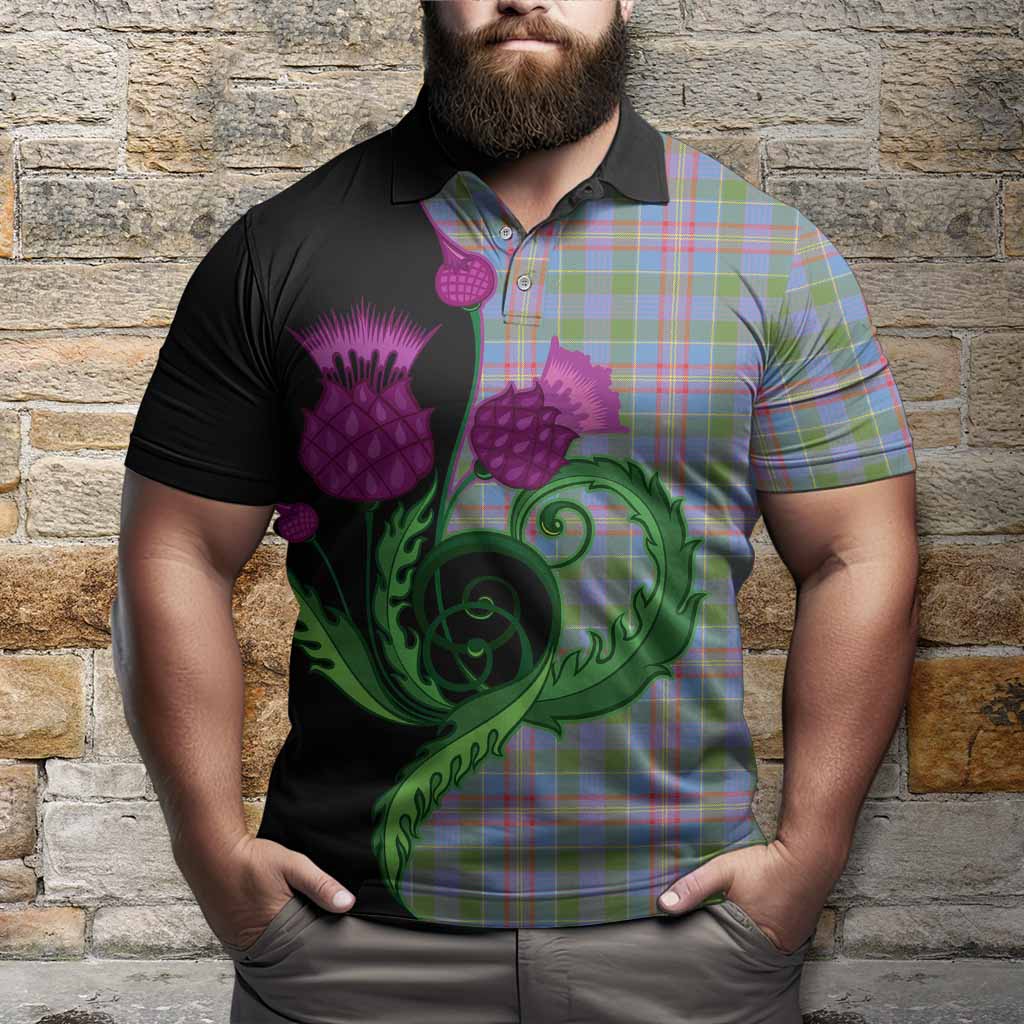 Ralston Tartan Polo Shirt Traditional Scottish Thistle