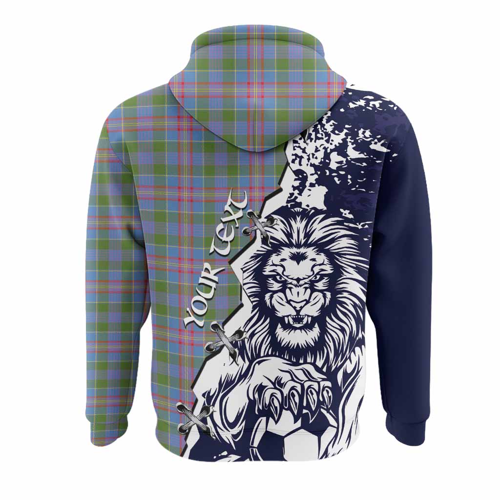 Ralston Tartan Scottish Hoodie Angry Lion With Soccer Ball Style