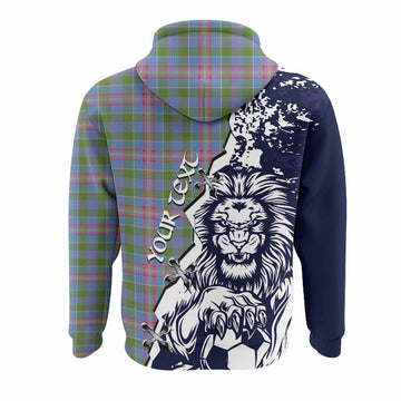 Ralston Tartan Scottish Hoodie Angry Lion With Soccer Ball Style