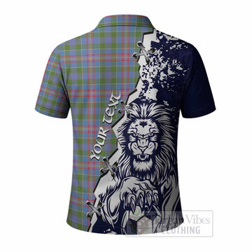 Ralston Tartan Scottish Polo Shirt Angry Lion With Soccer Ball Style
