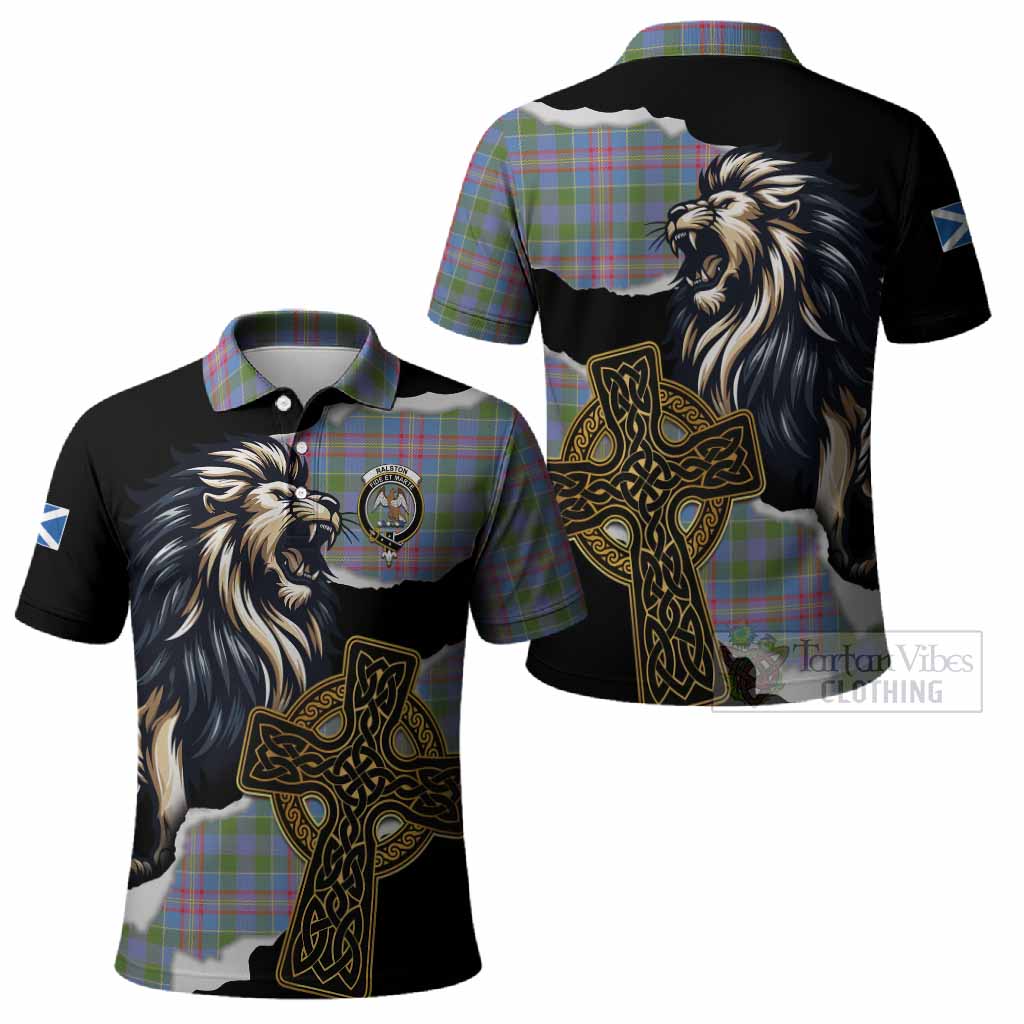 Ralston Tartan Scottish Polo Shirt Lion Celtic Heritage
