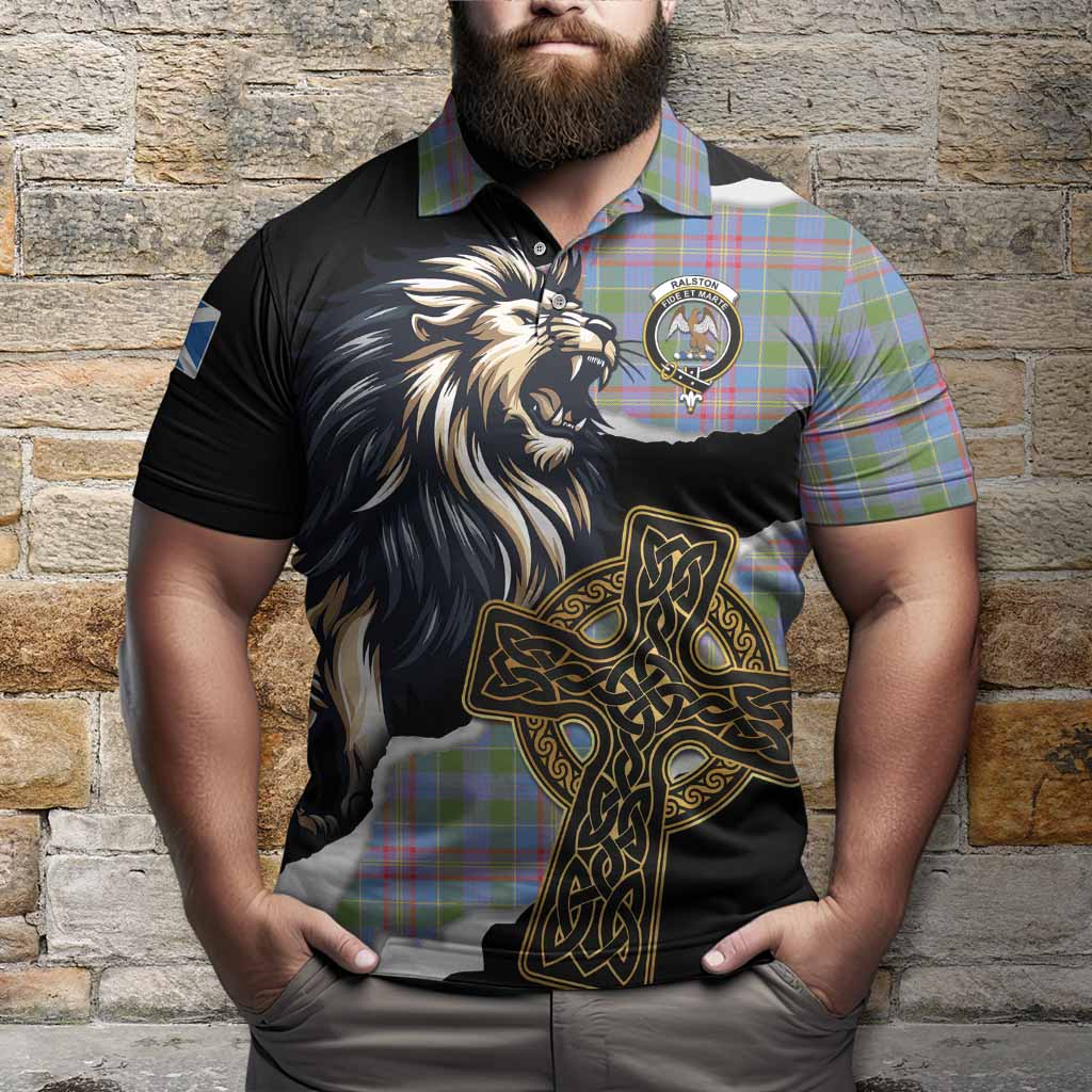 Ralston Tartan Scottish Polo Shirt Lion Celtic Heritage