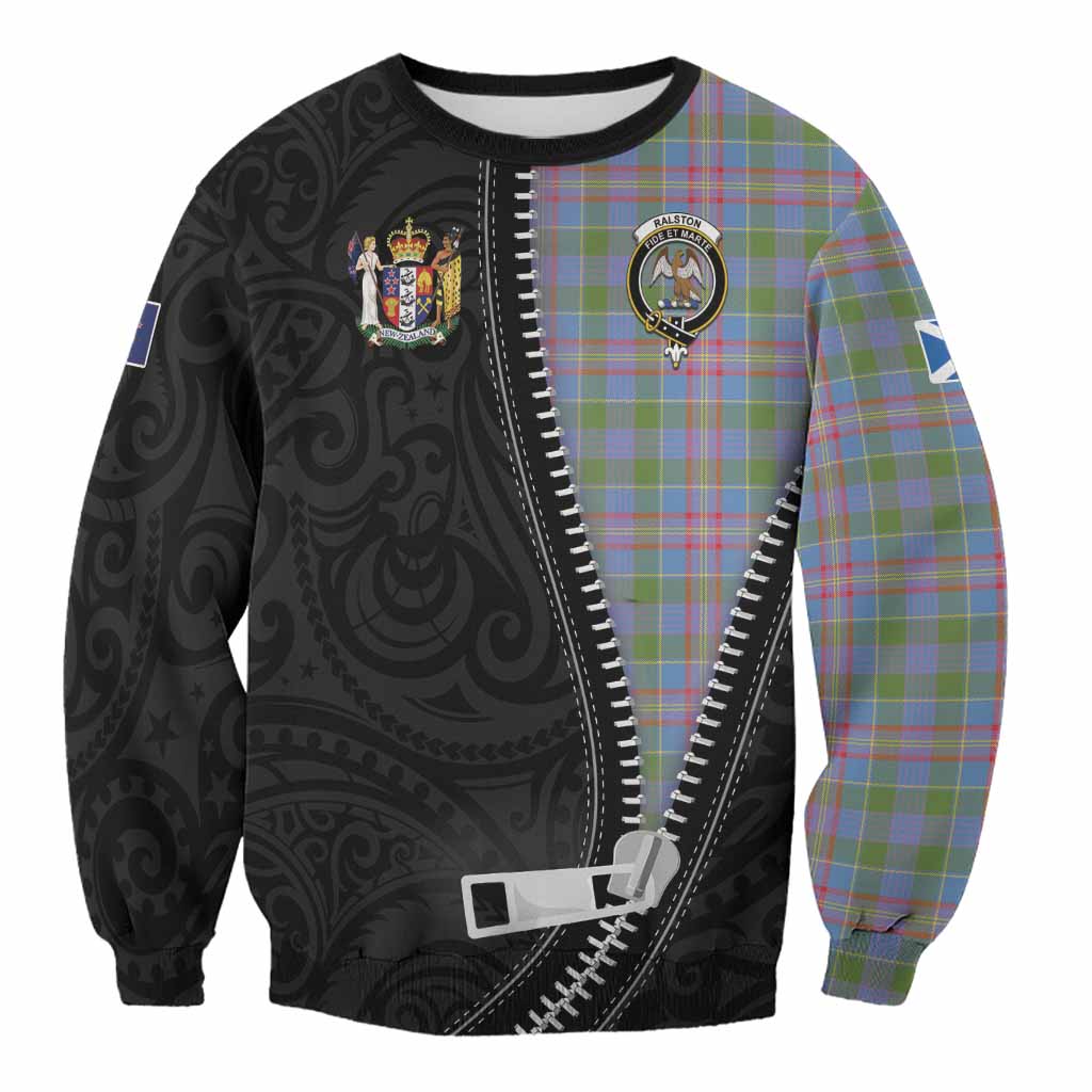Ralston Tartan Sweatshirt New Zealand Pattern Unique Zipper Stylized