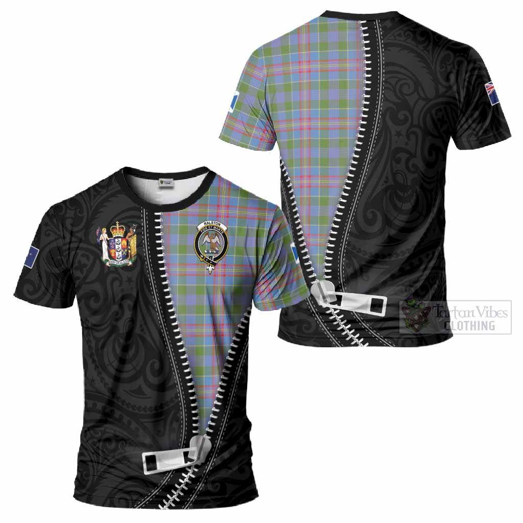 Ralston Tartan T-Shirt New Zealand Pattern Unique Zipper Stylized
