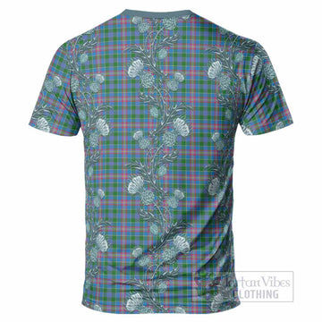 Ralston Tartan T-Shirt Seamless Scottish Thistle Flowers
