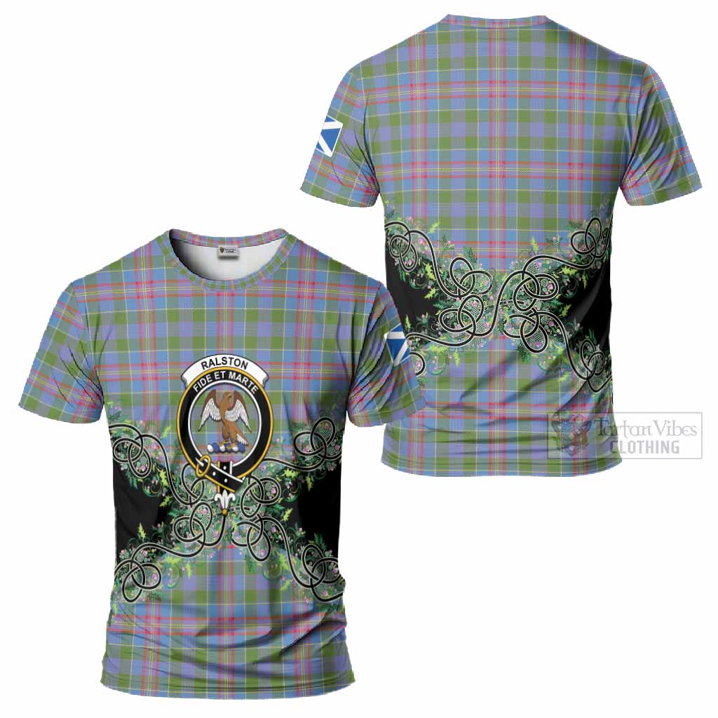 Ralston Tartan T-Shirt Thistle Scottish Spirit