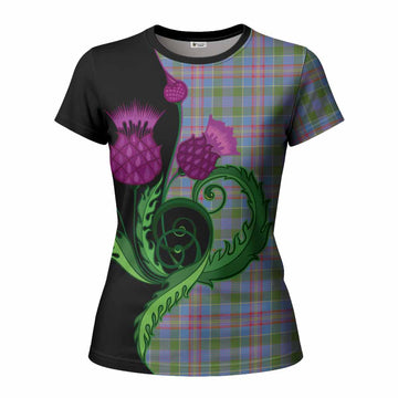 Ralston Tartan Women T shirt Traditional Scottish Thistle