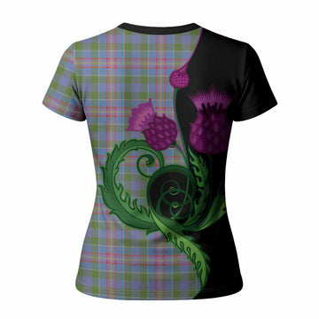 Ralston Tartan Women T shirt Traditional Scottish Thistle