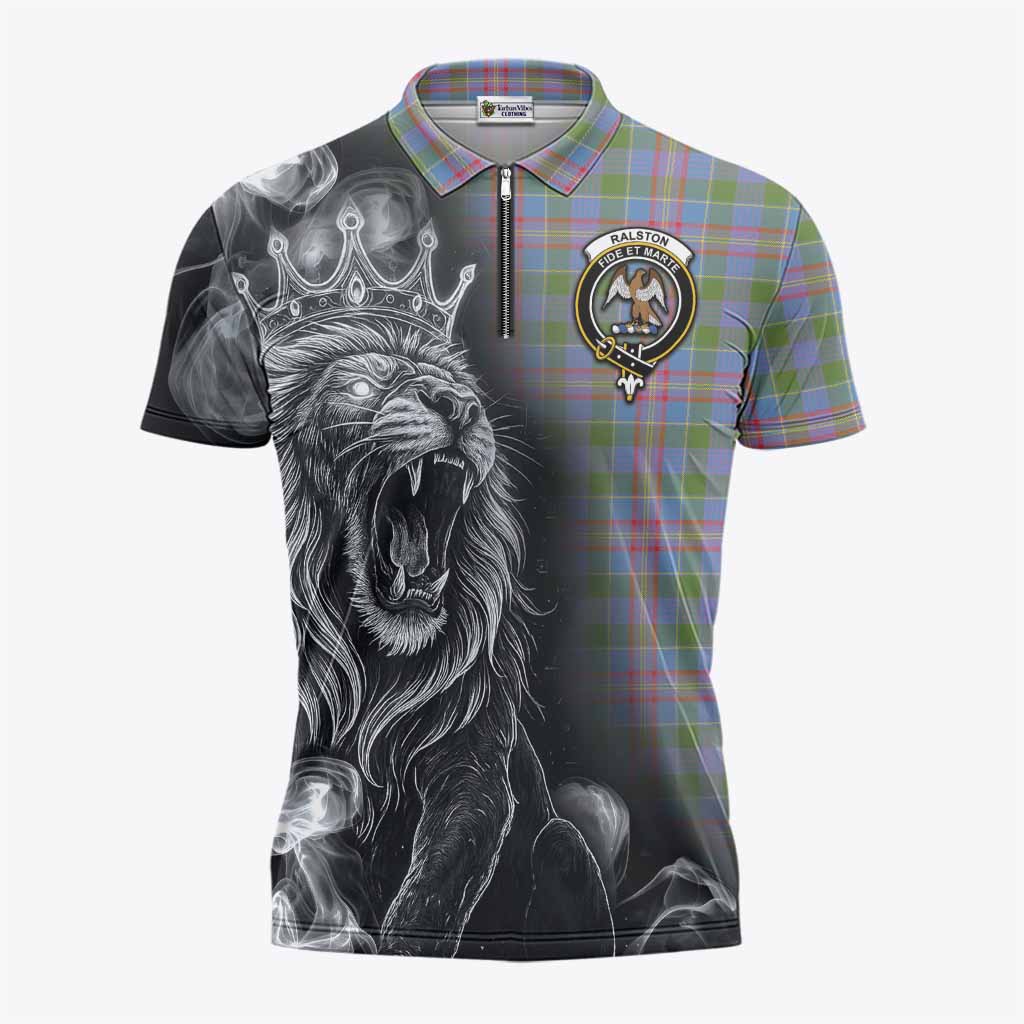 Ralston Tartan Zipper Polo Shirt Roaring Lion Heritage