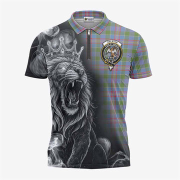 Ralston Tartan Zipper Polo Shirt Roaring Lion Heritage