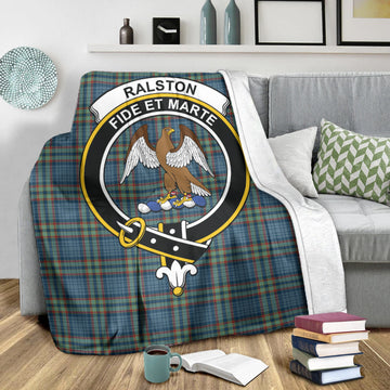 Ralston UK Tartan Blanket with Family Crest