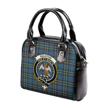 Ralston UK Tartan Shoulder Handbags with Family Crest