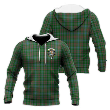 Ralston USA Tartan Knitted Hoodie with Family Crest