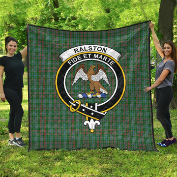 Ralston USA Tartan Quilt with Family Crest