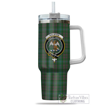 Ralston USA Tartan and Family Crest Tumbler with Handle