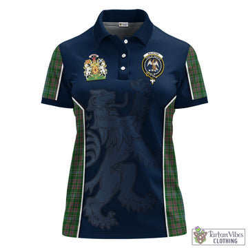 Ralston USA Tartan Women's Polo Shirt with Family Crest and Lion Rampant Vibes Sport Style