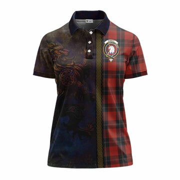 Ramsay Tartan Family Crest Women's Polo Shirt Alba Gu Brath Be Brave Lion Ancient Style