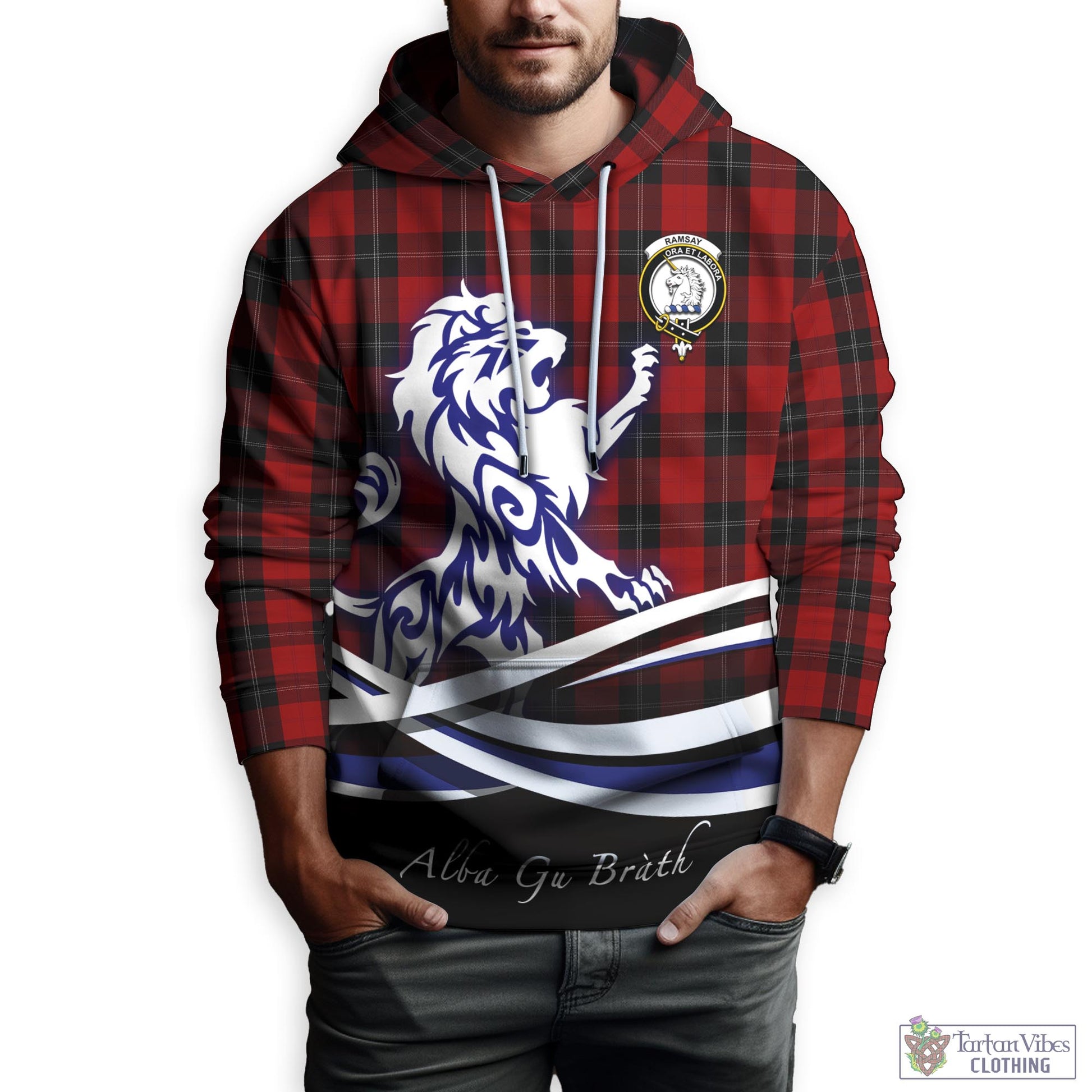ramsay-tartan-hoodie-with-alba-gu-brath-regal-lion-emblem
